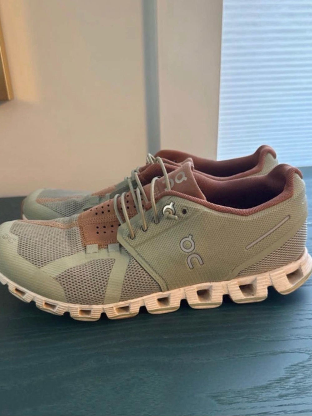 On Running Men’s Cloudswift Olive with Blush Accents
